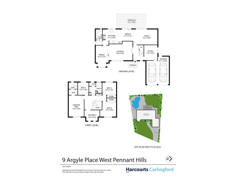 9 Argyle Place, West Pennant Hills NSW 2125 Floorplan