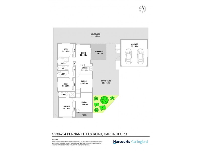 1/230-234 Pennant Hills Road, Carlingford NSW 2118 Floorplan