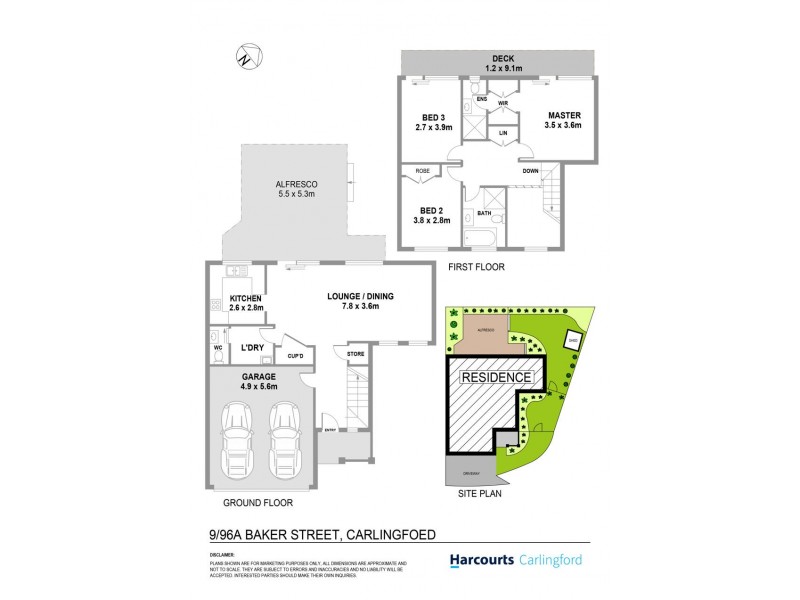 9/96A Baker Street, Carlingford NSW 2118 Floorplan