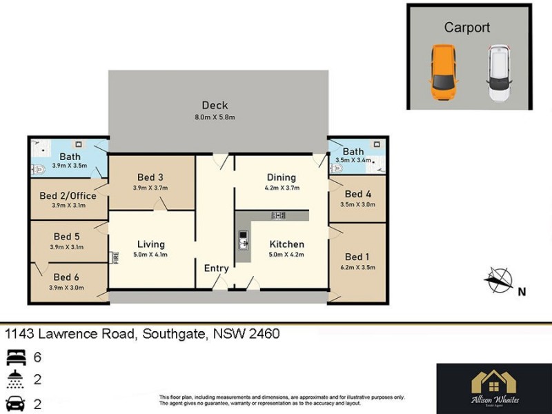 1143 Lawrence Road, Southgate NSW 2460 Floorplan