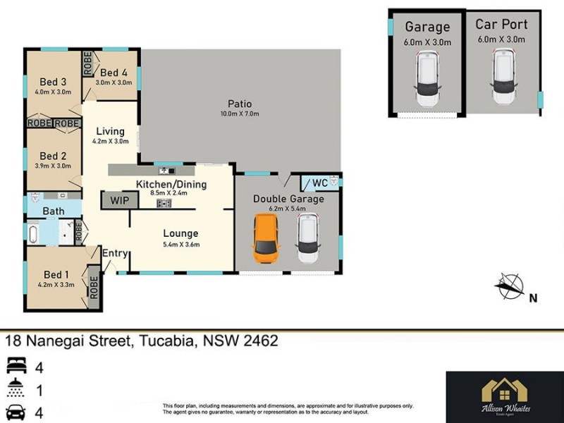 18 Nanegai Street, Tucabia NSW 2462 Floorplan
