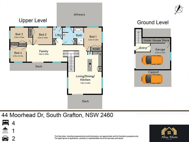 44 Moorhead Drive, South Grafton NSW 2460 Floorplan