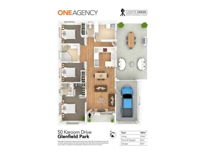 50 Karoom Drive, Glenfield Park NSW 2650 Floorplan