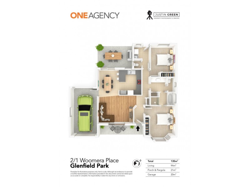 2/1 WOOMERA PLACE, Glenfield Park NSW 2650 Floorplan