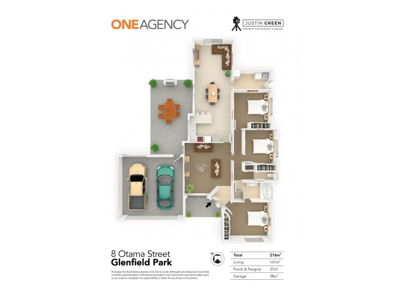 8 OTAMA STREET, Glenfield Park NSW 2650 Floorplan