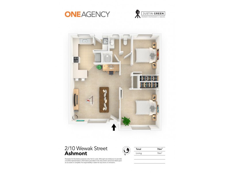 2/10 WEWAK STREET, Ashmont NSW 2650 Floorplan