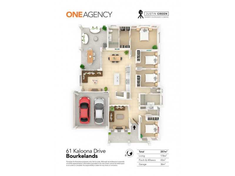 61 KALOONA DRIVE, Bourkelands NSW 2650 Floorplan