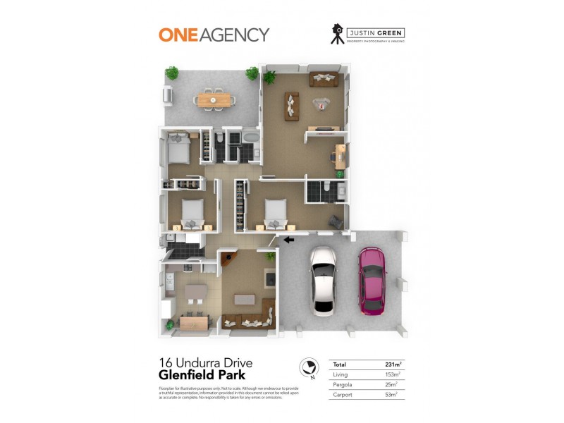 16 UNDURRA DRIVE, Glenfield Park NSW 2650 Floorplan