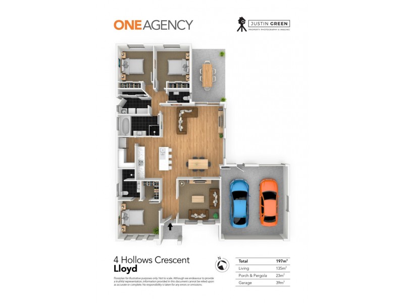 4 HOLLOWS CRESCENT, Lloyd NSW 2650 Floorplan