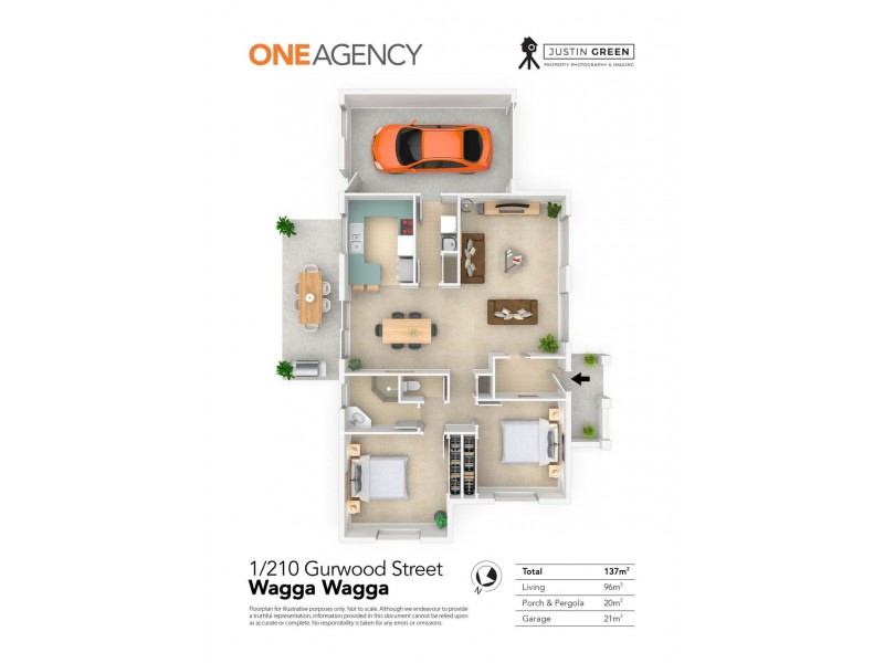 1/210 GURWOOD STREET, Wagga Wagga NSW 2650 Floorplan