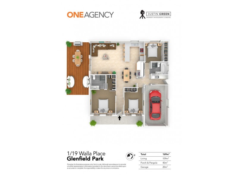 1/19 WALLA PLACE, Glenfield Park NSW 2650 Floorplan