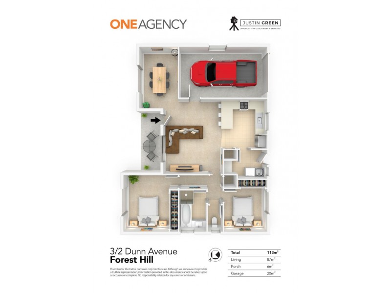 3/2 DUNN AVENUE, Forest Hill NSW 2651 Floorplan