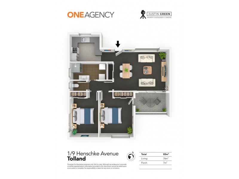 1/9 HENSCHKE AVENUE, Tolland NSW 2650 Floorplan
