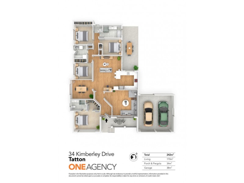 34 KIMBERLEY DRIVE, Tatton NSW 2650 Floorplan