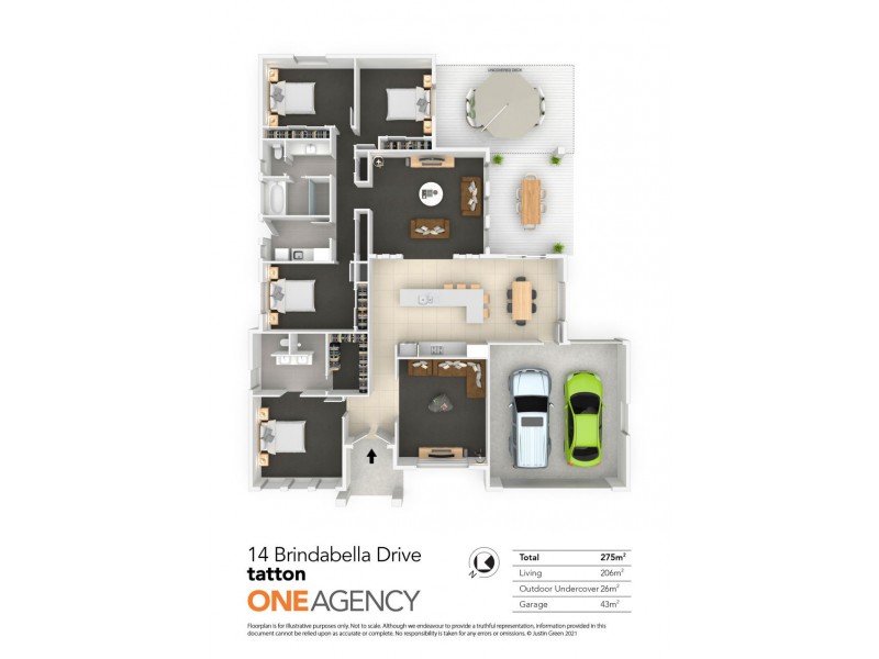 14 BRINDABELLA DRIVE, Tatton NSW 2650 Floorplan