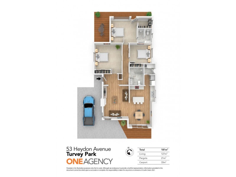 53 HEYDON AVENUE, Turvey Park NSW 2650 Floorplan