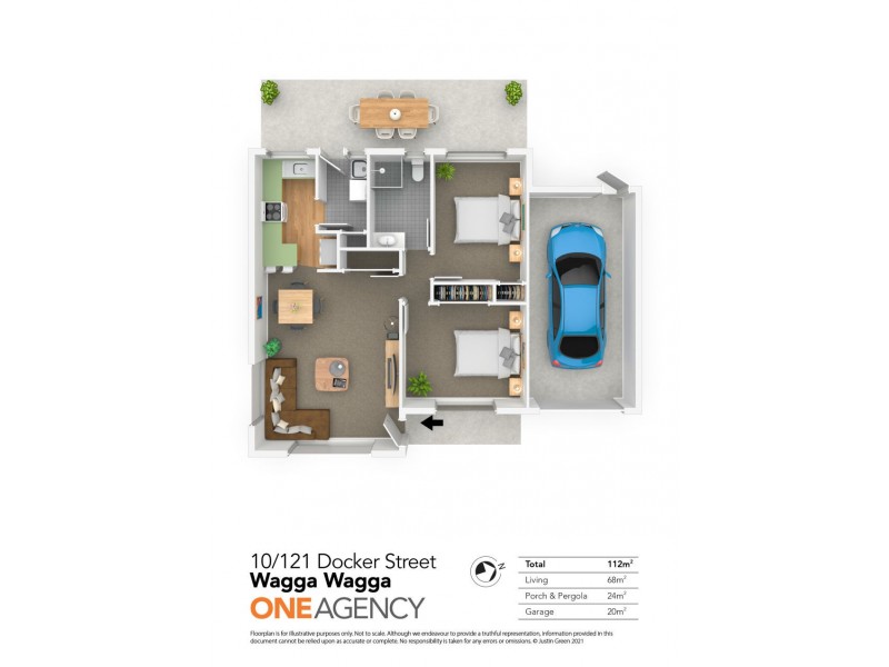 10/121 DOCKER STREET, Wagga Wagga NSW 2650 Floorplan