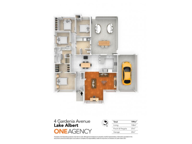 4 GARDENIA AVENUE, Lake Albert NSW 2650 Floorplan