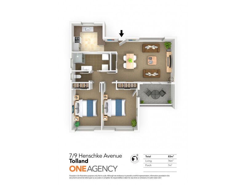 7/9 HENSCHKE AVENUE, Tolland NSW 2650 Floorplan