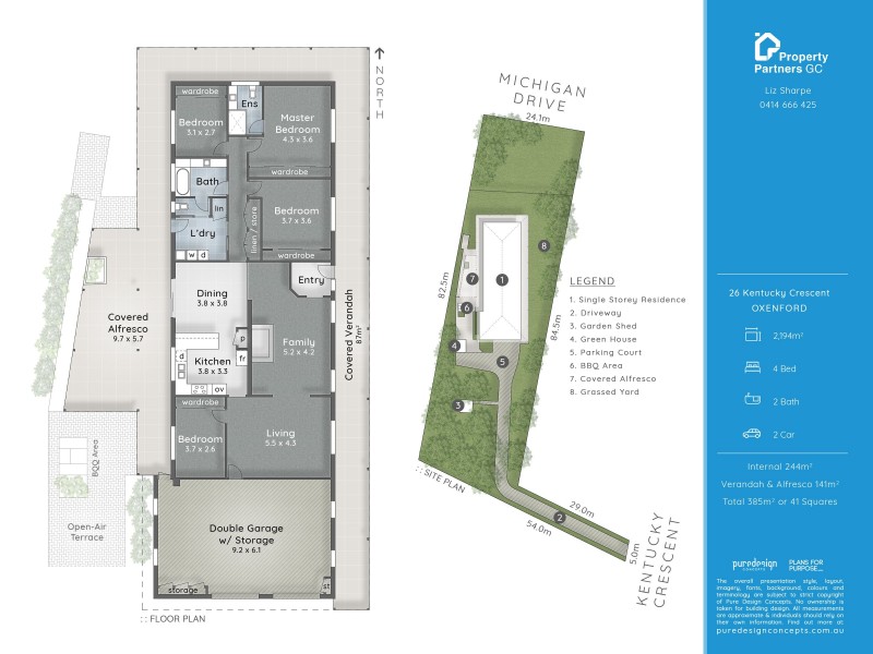 26 Kentucky Crescent, Oxenford QLD 4210 Floorplan