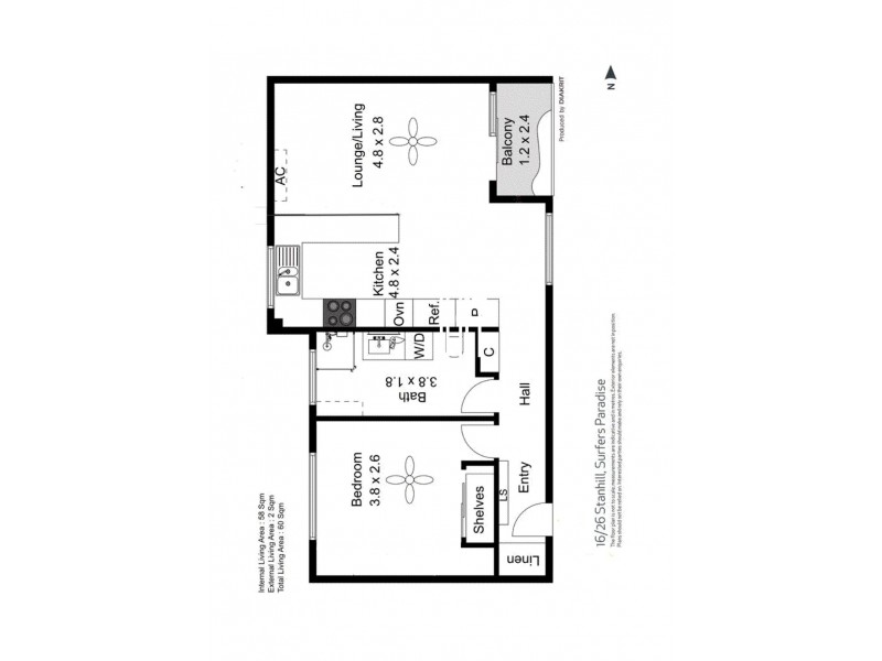 16/26 Stanhill Drive, Chevron Island QLD 4217 Floorplan