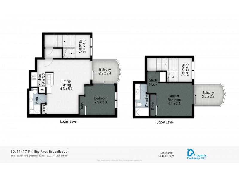 39/11-17 Philip Avenue, Broadbeach QLD 4218 Floorplan