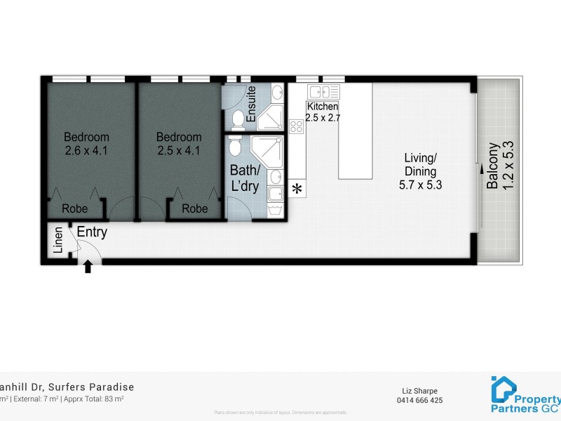 8/26 Stanhill Drive, Chevron Island QLD 4217 Floorplan