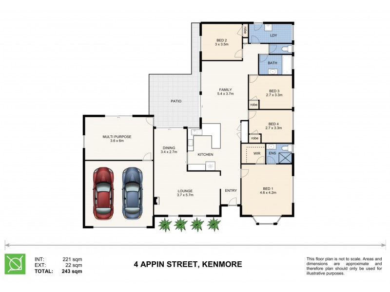 4 Appin Street, Kenmore QLD 4069 Floorplan