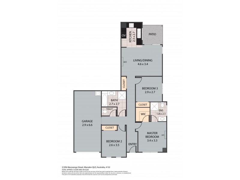 1/20b Macaranga Street, Marsden QLD 4132 Floorplan