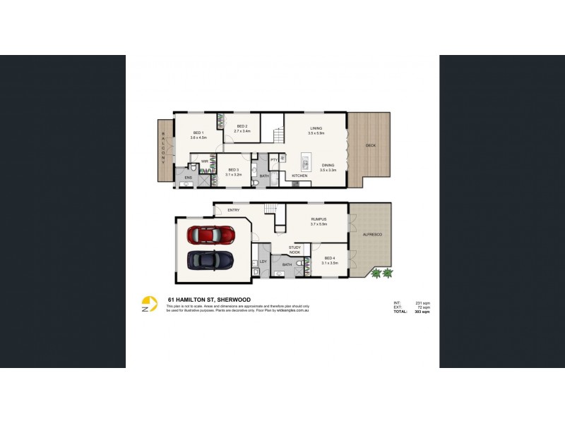 61 Hamilton Street, Sherwood QLD 4075 Floorplan