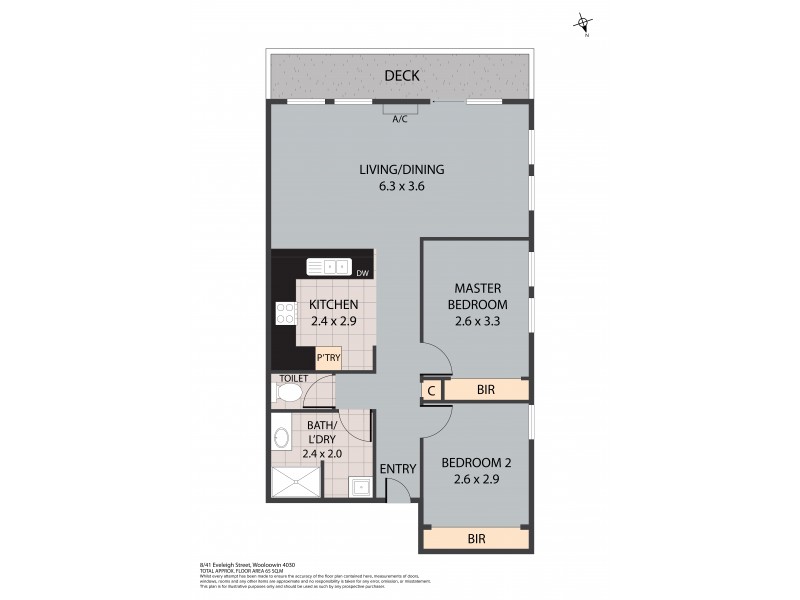 8/41 Eveleigh Street, Wooloowin QLD 4030 Floorplan