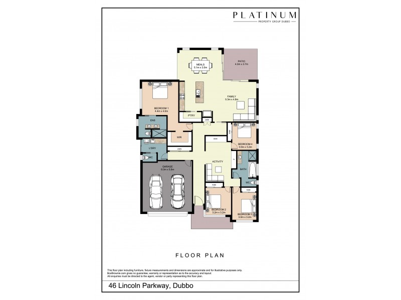 46 Lincoln Parkway, Dubbo NSW 2830 Floorplan