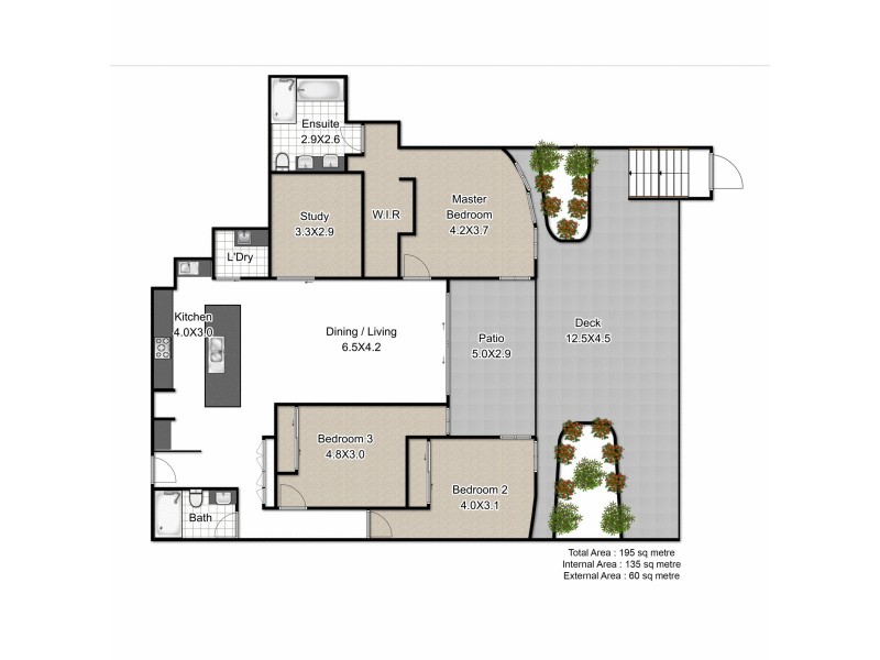 9104/50 Parkside Circuit, Hamilton QLD 4007 Floorplan