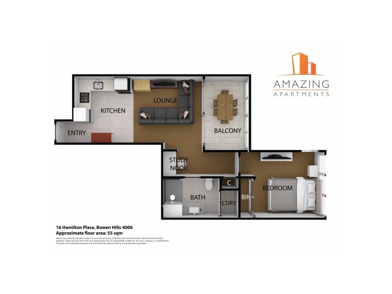 16 Hamilton Place, Bowen Hills QLD 4006 Floorplan