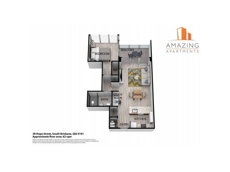 38 Hope Street, South Brisbane QLD 4101 Floorplan