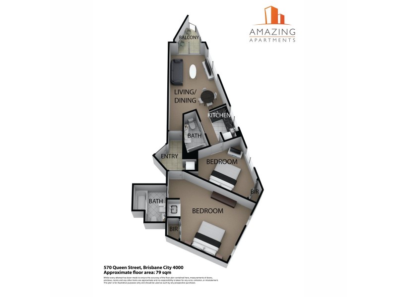 570 Queen Street, Brisbane City QLD 4000 Floorplan