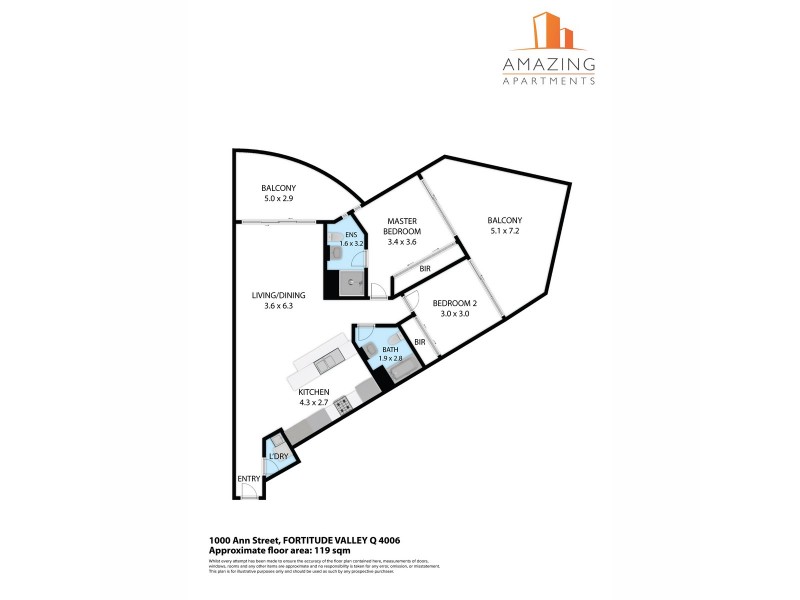 1000 Ann Street, Fortitude Valley QLD 4006 Floorplan