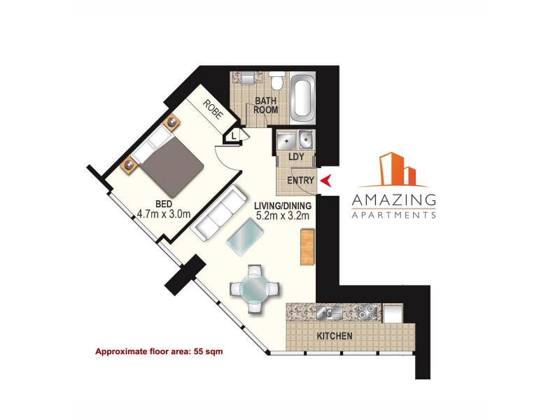 501 Adelaide Street, Brisbane City QLD 4000 Floorplan