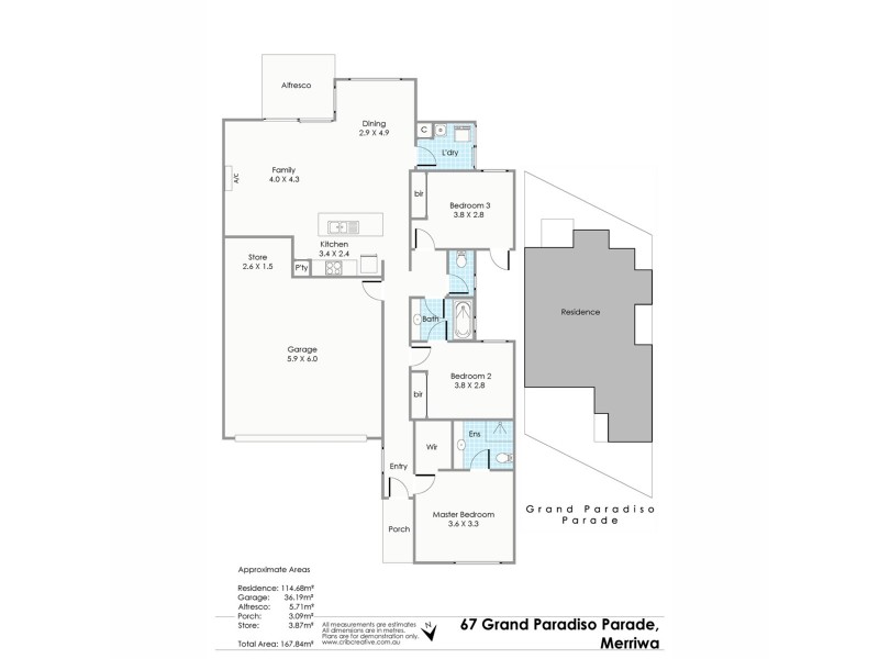 67 Grand Paradiso Parade, Merriwa WA 6030 Floorplan