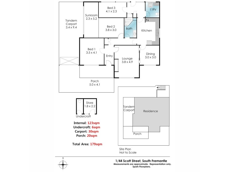 1/50 Scott Street, South Fremantle WA 6162 Floorplan