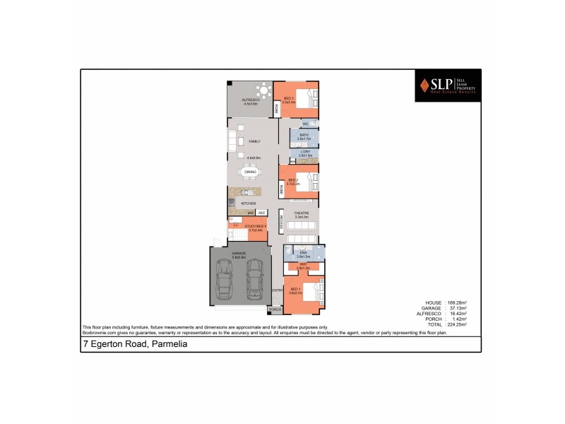 7 Egerton Road, Parmelia WA 6167 Floorplan