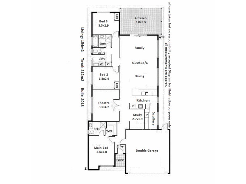 55 Willow Brook View/s, Meadow Springs WA 6210 Floorplan