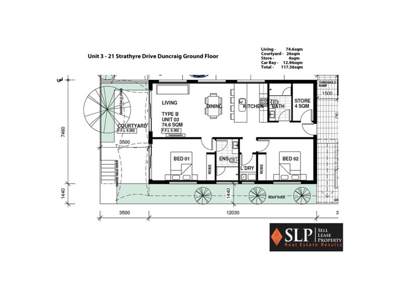 1-6/21 Strathyre Drive, Duncraig WA 6023 Floorplan