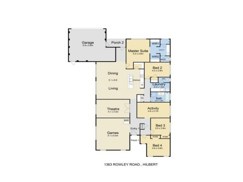 1363 Rowley Road, Hilbert WA 6112 Floorplan