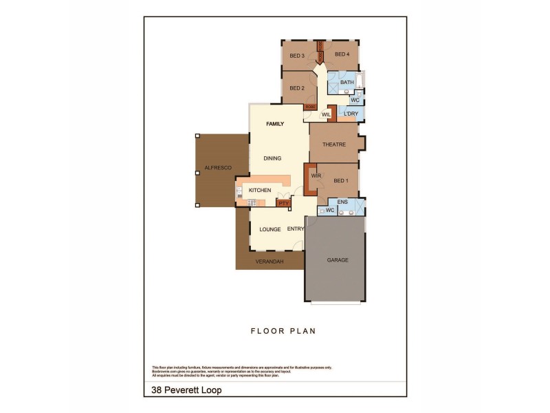 38 Peverett Loop, Baldivis WA 6171 Floorplan