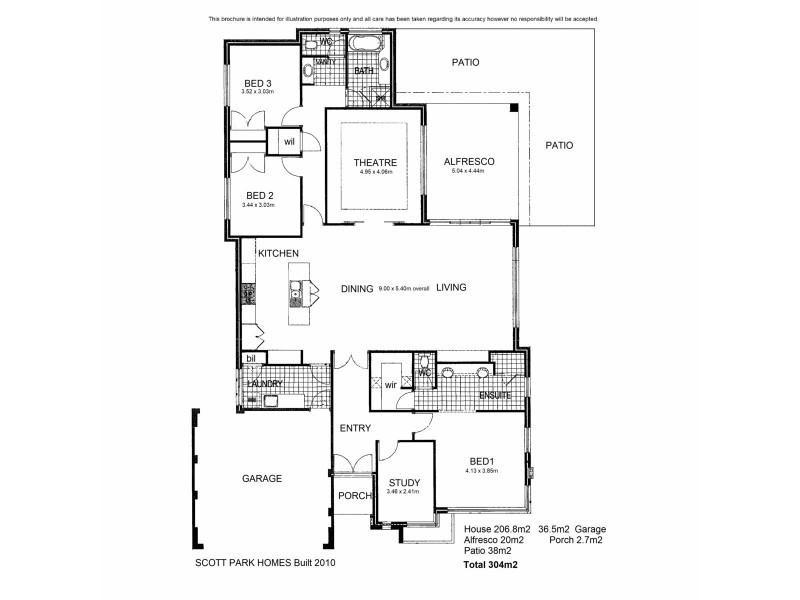 6 Newton Pass, Meadow Springs WA 6210 Floorplan