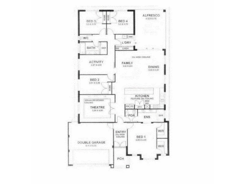 7 Philmont Way, Meadow Springs WA 6210 Floorplan