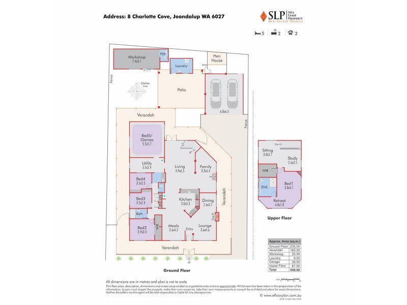 8 Charlotte Cove, Joondalup WA 6027 Floorplan