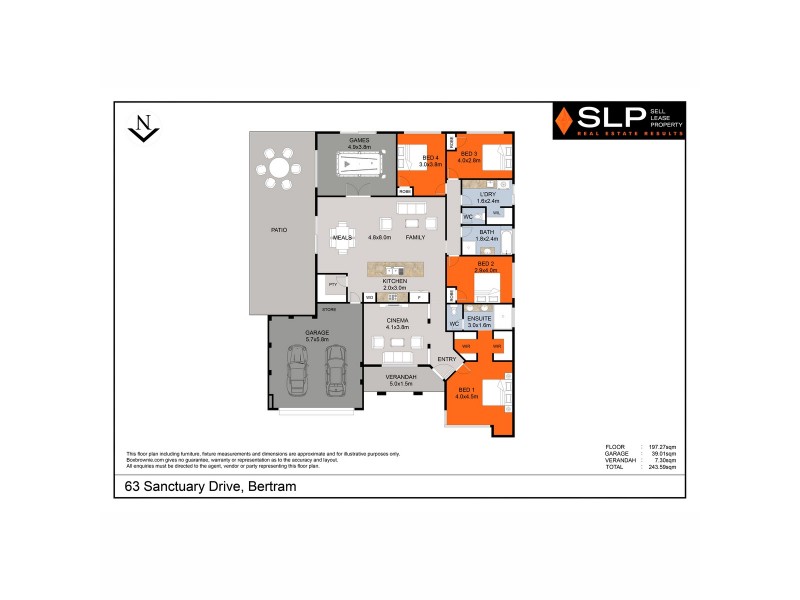 63 Sanctuary Drive, Bertram WA 6167 Floorplan