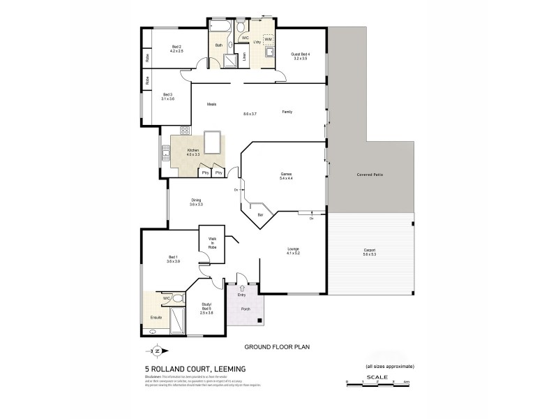 5 Rolland Court, Leeming WA 6149 Floorplan